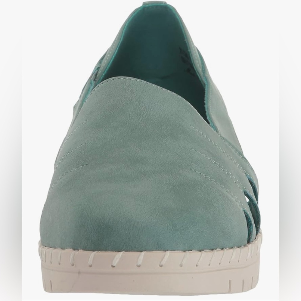 EASY STREET COMFORT WAVE Bugsy Turquoise Sandals Flats Shoes Espadrille- Size 7 - Picture 2 of 9